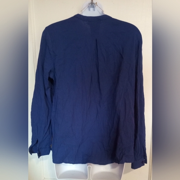 🛍BUNDLE ONLY🛍 COLDWATER CREEK LADIES BLUE LONG SLEEVE TOP - Picture 5 of 8